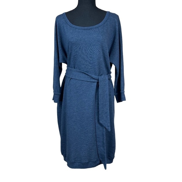 Converse One Star Navy Blue Long Sleeve Sweatshirt Dress Size XL - Picture 1 of 8